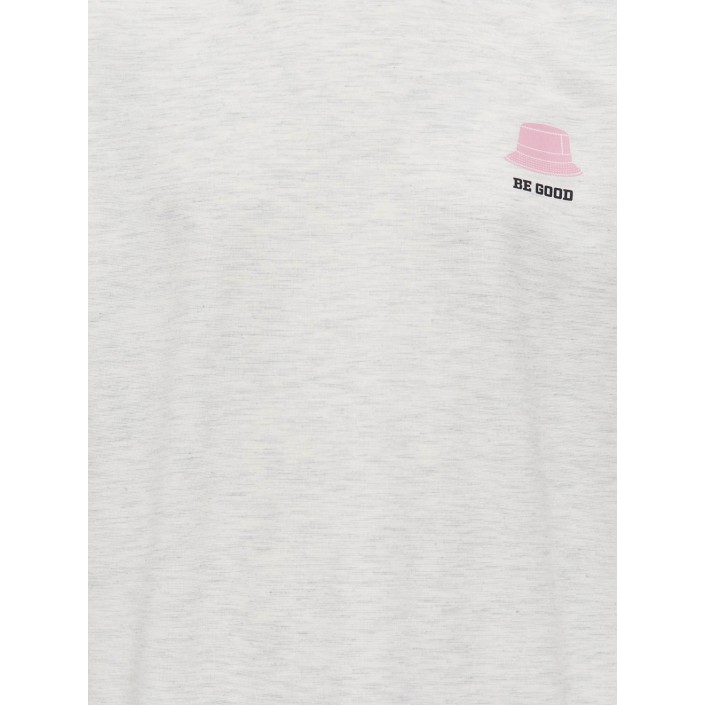 Only KOGBILLIE SS LOOSE TEDDY TOP JRS NO: Light Grey Melange/Collage | Freewear KOGBILLIE SS LOOSE TEDDY TOP JRS NO: - www.freewear.nl - Freewear