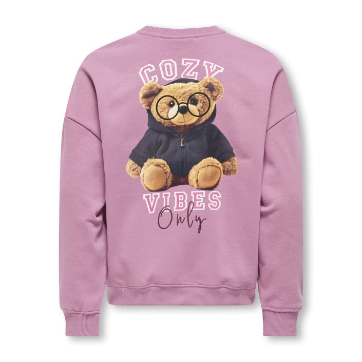 Only KOGBILA L/S OVZ PRINT O-NECK SWT NO: Mauve Orchid/Cozy | Freewear KOGBILA L/S OVZ PRINT O-NECK SWT NO: - www.freewear.nl - Freewear