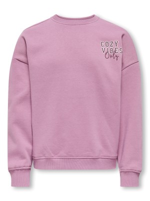 Only KOGBILA L/S OVZ PRINT O-NECK SWT NO: Mauve Orchid/Cozy | Freewear KOGBILA L/S OVZ PRINT O-NECK SWT NO: - www.freewear.nl - Freewear