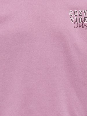 Only KOGBILA L/S OVZ PRINT O-NECK SWT NO: Mauve Orchid/Cozy | Freewear KOGBILA L/S OVZ PRINT O-NECK SWT NO: - www.freewear.nl - Freewear