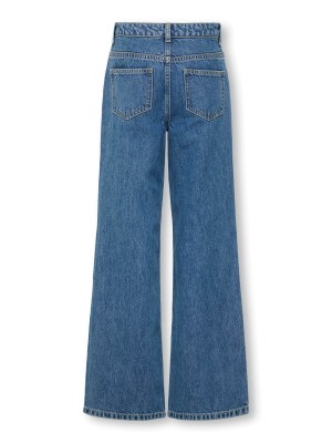 Only KOGJUICY HW WIDE LEG COLLEGE JEANS : Medium Blue Denim/LETTERS | Freewear KOGJUICY HW WIDE LEG COLLEGE JEANS : - www.freewear.nl - Freewear