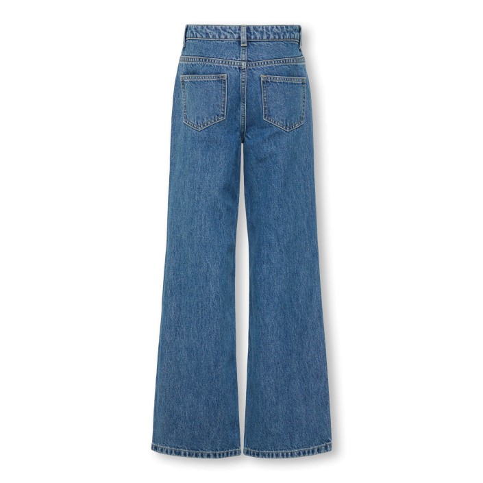 Only KOGJUICY HW WIDE LEG COLLEGE JEANS : Medium Blue Denim/LETTERS | Freewear KOGJUICY HW WIDE LEG COLLEGE JEANS : - www.freewear.nl - Freewear