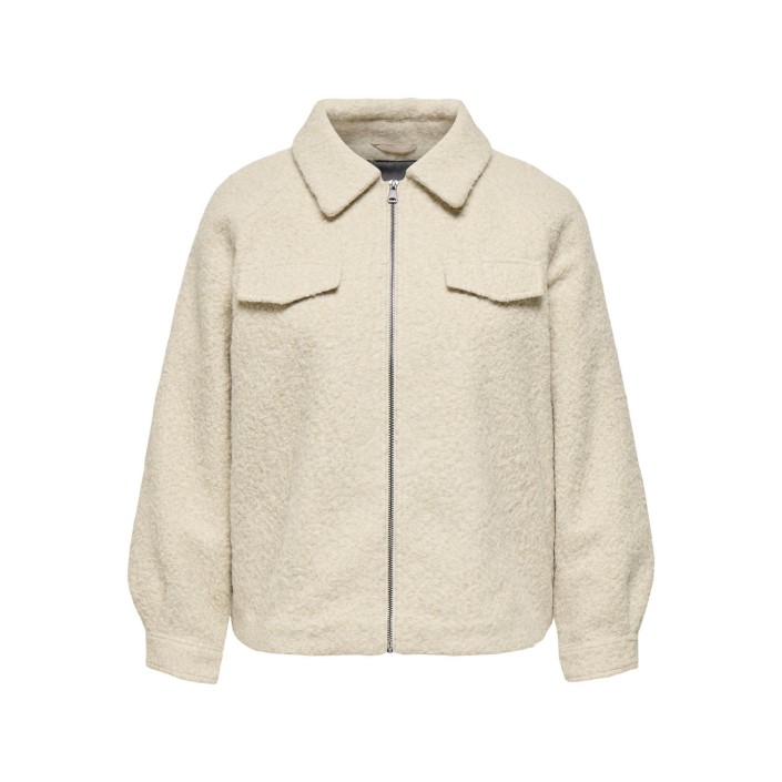Carmakoma CARMALO SHORT BOUCLE JACKET OTW NOO: Pumice Stone/MELANGE | Freewear CARMALO SHORT BOUCLE JACKET OTW NOO: - www.freewear.nl - Freewear