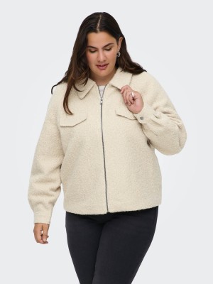 Carmakoma CARMALO SHORT BOUCLE JACKET OTW NOO: Pumice Stone/MELANGE | Freewear CARMALO SHORT BOUCLE JACKET OTW NOO: - www.freewear.nl - Freewear