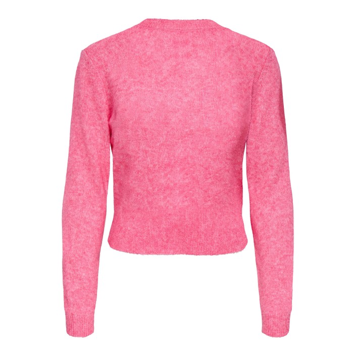 Only ONLHAVANNA LS BUTTON CARDIGAN KNT Pink Lemonade/Melange/Bling Butt | Freewear ONLHAVANNA LS BUTTON CARDIGAN KNT - www.freewear.nl - Freewear