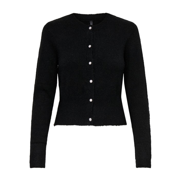 Only ONLHAVANNA LS BUTTON CARDIGAN KNT Black/Bling Button | Freewear ONLHAVANNA LS BUTTON CARDIGAN KNT - www.freewear.nl - Freewear