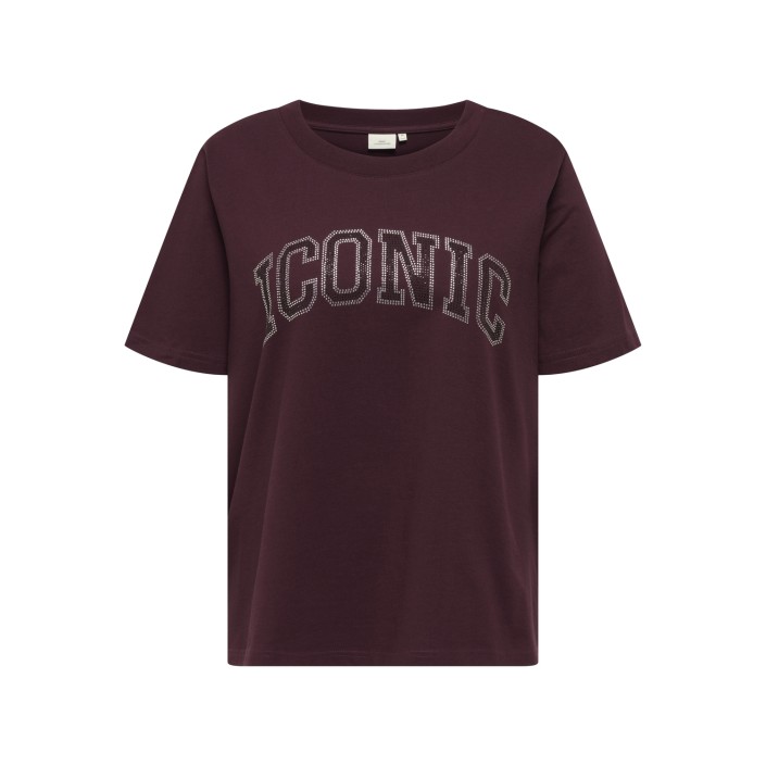 Carmakoma CARRIRI 2/4 O-NECK BOXY TEE JRS Winetasting/ICONIC | Freewear CARRIRI 2/4 O-NECK BOXY TEE JRS - www.freewear.nl - Freewear