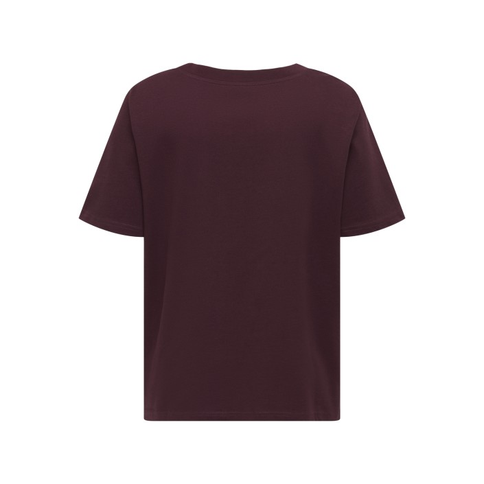 Carmakoma CARRIRI 2/4 O-NECK BOXY TEE JRS Winetasting/ICONIC | Freewear CARRIRI 2/4 O-NECK BOXY TEE JRS - www.freewear.nl - Freewear