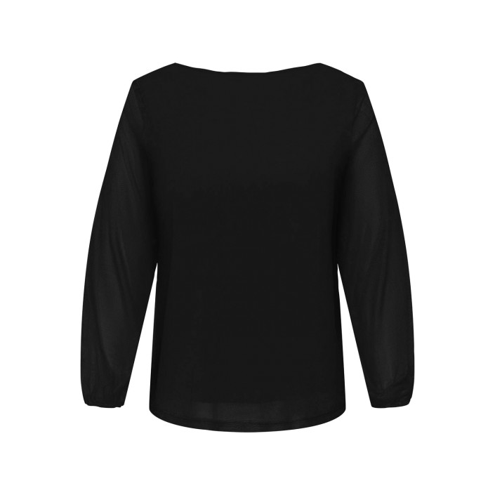 Carmakoma CARFOREST LIFE L/S BOATNECK TOP JRS Black | Freewear CARFOREST LIFE L/S BOATNECK TOP JRS - www.freewear.nl - Freewear