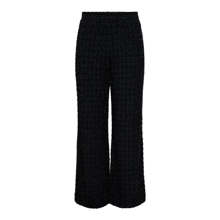 Only ONLINES LIFE WIDE GLITTER PANT JRS Black/Gold glitter | Freewear ONLINES LIFE WIDE GLITTER PANT JRS - www.freewear.nl - Freewear