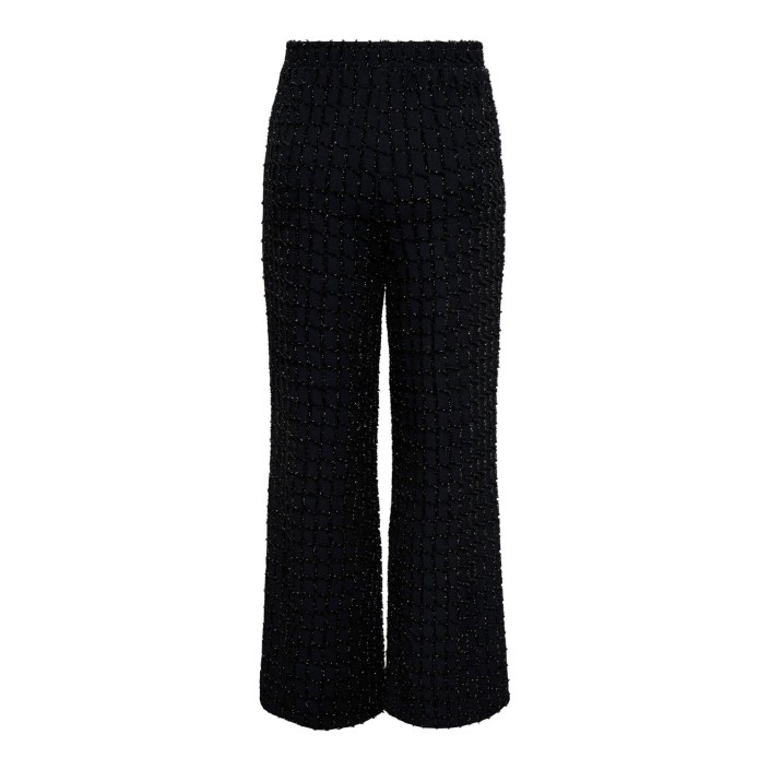 Only ONLINES LIFE WIDE GLITTER PANT JRS Black/Gold glitter | Freewear ONLINES LIFE WIDE GLITTER PANT JRS - www.freewear.nl - Freewear