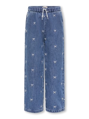 ONLY:KIDS ONLY KMGPIERCE WIDE BOW JEANS DNM YOK Medium Blue Denim/BOWS | Freewear KMGPIERCE WIDE BOW JEANS DNM YOK - www.freewear.nl - Freewear