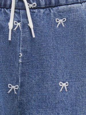 ONLY:KIDS ONLY KMGPIERCE WIDE BOW JEANS DNM YOK Medium Blue Denim/BOWS | Freewear KMGPIERCE WIDE BOW JEANS DNM YOK - www.freewear.nl - Freewear