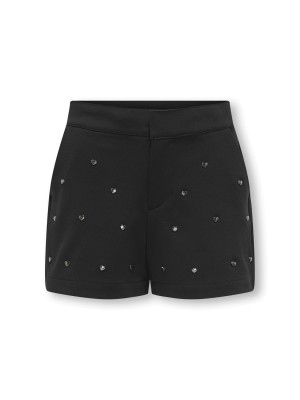 Only KOGPEACH LIFE STUD SHORTS TLR Black/Gold Heart Studs | Freewear KOGPEACH LIFE STUD SHORTS TLR - www.freewear.nl - Freewear