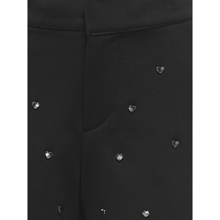 Only KOGPEACH LIFE STUD SHORTS TLR Black/Gold Heart Studs | Freewear KOGPEACH LIFE STUD SHORTS TLR - www.freewear.nl - Freewear