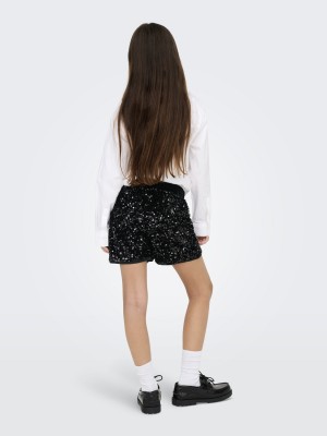 Only KOGCONFIDENCE LIFE SEQUIN SHORTS JR: Black | Freewear KOGCONFIDENCE LIFE SEQUIN SHORTS JR: - www.freewear.nl - Freewear