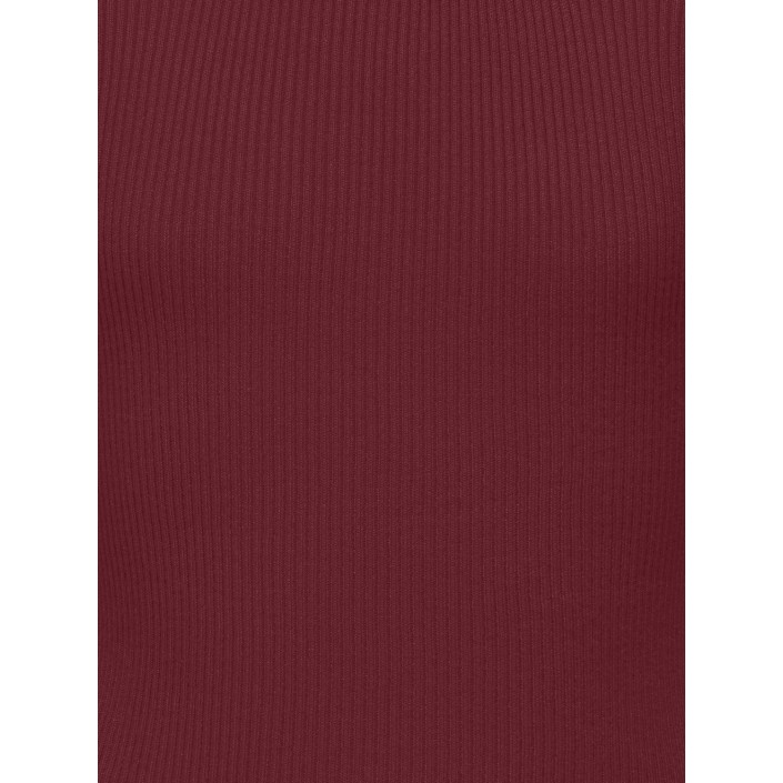 Only KOGNATASCHA L/S SLEEVE DETAIL KNT Cabernet | Freewear KOGNATASCHA L/S SLEEVE DETAIL KNT - www.freewear.nl - Freewear