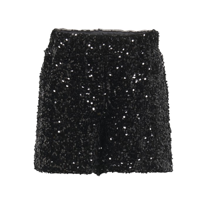 Only ONLCONFIDENCE NEW SEQUINS SHORTS JR: Black/Black sequins | Freewear ONLCONFIDENCE NEW SEQUINS SHORTS JR: - www.freewear.nl - Freewear