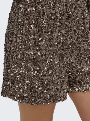 Only ONLCONFIDENCE NEW SEQUINS SHORTS JR: Mountain Trail/Mountain trail se | Freewear ONLCONFIDENCE NEW SEQUINS SHORTS JR: - www.freewear.nl - Freewear