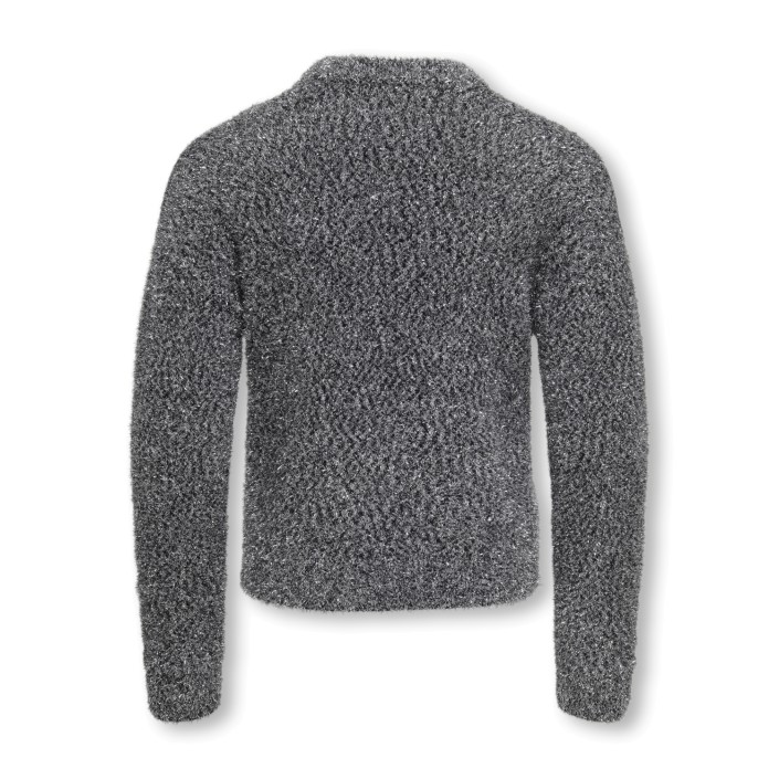 Only KOGPIUMO GLITTER L/S O-NECK KNT Black/Silver Glitter | Freewear KOGPIUMO GLITTER L/S O-NECK KNT - www.freewear.nl - Freewear
