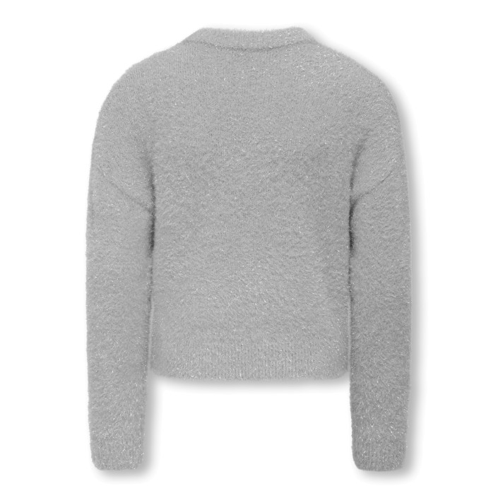 Only KOGPIUMO GLITTER L/S O-NECK KNT Light Grey Melange/Silver Glitte | Freewear KOGPIUMO GLITTER L/S O-NECK KNT - www.freewear.nl - Freewear