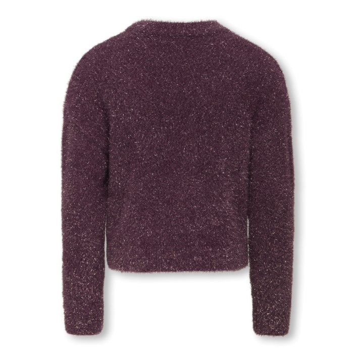 Only KOGPIUMO GLITTER L/S O-NECK KNT Rose Wine/Rose Wine Glitter | Freewear KOGPIUMO GLITTER L/S O-NECK KNT - www.freewear.nl - Freewear