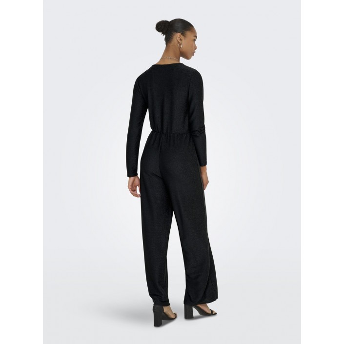 Only ONLRICH L/S GLITTER JUMPSUIT JRS Black/Black glitter | Freewear ONLRICH L/S GLITTER JUMPSUIT JRS - www.freewear.nl - Freewear