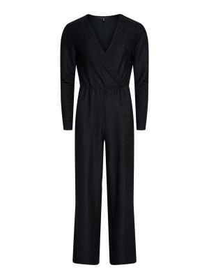 Only ONLRICH L/S GLITTER JUMPSUIT JRS Black/Black glitter | Freewear ONLRICH L/S GLITTER JUMPSUIT JRS - www.freewear.nl - Freewear