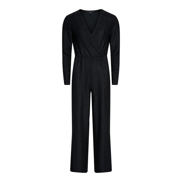 Only ONLRICH L/S GLITTER JUMPSUIT JRS Black/Black glitter | Freewear ONLRICH L/S GLITTER JUMPSUIT JRS - www.freewear.nl - Freewear