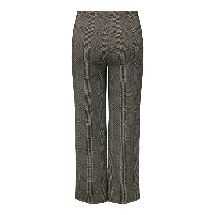 Carmakoma CARFINE WIDE PANTS JRS Seal Brown/Libra Checks | Freewear CARFINE WIDE PANTS JRS - www.freewear.nl - Freewear