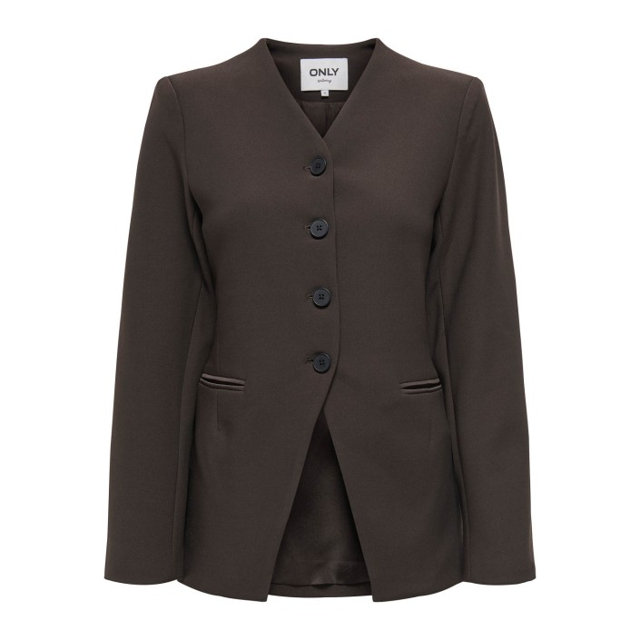 Only ONLLAMINA LIFE L/S FIT BLAZER TLR Mulch | Freewear ONLLAMINA LIFE L/S FIT BLAZER TLR - www.freewear.nl - Freewear