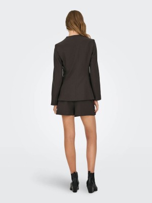 Only ONLLAMINA LIFE L/S FIT BLAZER TLR Mulch | Freewear ONLLAMINA LIFE L/S FIT BLAZER TLR - www.freewear.nl - Freewear