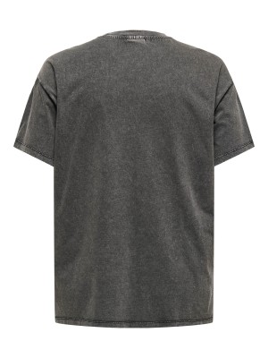 Carmakoma CARTULINA S/S PEARL EMB. TOP BOX JR: Black/Not in love front+ detail | Freewear CARTULINA S/S PEARL EMB. TOP BOX JR: - www.freewear.nl - Freewear