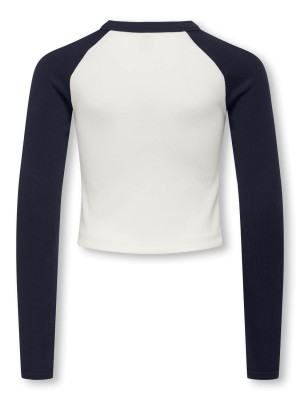 Only KOGBINA LIFE L/S O-NECK CONTRAST TO: Night Sky/London/Cloud Dancer Bo | Freewear KOGBINA LIFE L/S O-NECK CONTRAST TO: - www.freewear.nl - Freewear