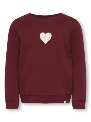 ONLY:KIDS ONLY KMGFRIDA LIFE L/S REG O-NECK BRU SW: Cabernet/Marchez Pa La Foi | Freewear KMGFRIDA LIFE L/S REG O-NECK BRU SW: - www.freewear.nl - Freewear