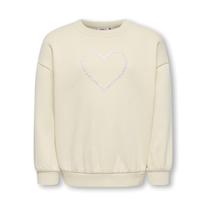 ONLY:KIDS ONLY KMGKATE LIFE L/S LOOSE PEARL BRU SW: Birch/Heart/Pearl | Freewear KMGKATE LIFE L/S LOOSE PEARL BRU SW: - www.freewear.nl - Freewear