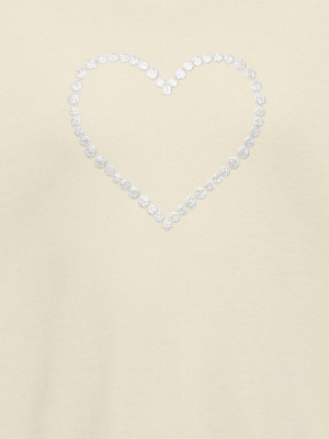 ONLY:KIDS ONLY KMGKATE LIFE L/S LOOSE PEARL BRU SW: Birch/Heart/Pearl | Freewear KMGKATE LIFE L/S LOOSE PEARL BRU SW: - www.freewear.nl - Freewear