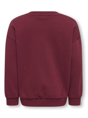 ONLY:KIDS ONLY KMGKATE LIFE L/S LOOSE PEARL BRU SW: Cabernet/Bow/Pearl | Freewear KMGKATE LIFE L/S LOOSE PEARL BRU SW: - www.freewear.nl - Freewear