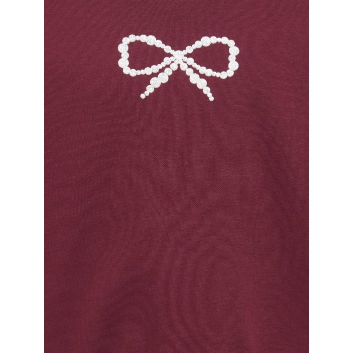 ONLY:KIDS ONLY KMGKATE LIFE L/S LOOSE PEARL BRU SW: Cabernet/Bow/Pearl | Freewear KMGKATE LIFE L/S LOOSE PEARL BRU SW: - www.freewear.nl - Freewear