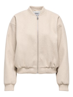 Only ONLELBA LIFE BOMBER JACKET CC OTW Birch/Melange | Freewear ONLELBA LIFE BOMBER JACKET CC OTW - www.freewear.nl - Freewear
