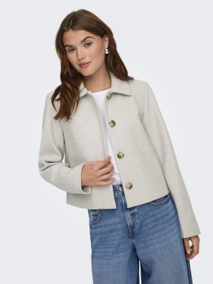 Only ONLADINA LIFE JACKET CC OTW Pumice Stone/Melange | Freewear ONLADINA LIFE JACKET CC OTW - www.freewear.nl - Freewear