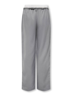 Only KOGMILEY LIFE PINSTR. BOXER STR PAN: Medium Grey Melange/Boxer White | Freewear KOGMILEY LIFE PINSTR. BOXER STR PAN: - www.freewear.nl - Freewear