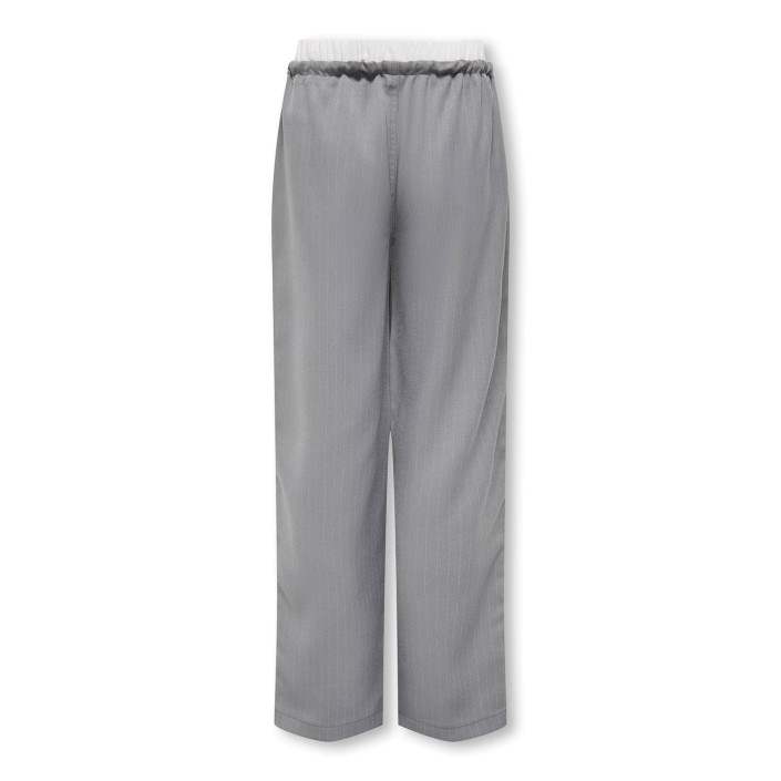 Only KOGMILEY LIFE PINSTR. BOXER STR PAN: Medium Grey Melange/Boxer White | Freewear KOGMILEY LIFE PINSTR. BOXER STR PAN: - www.freewear.nl - Freewear