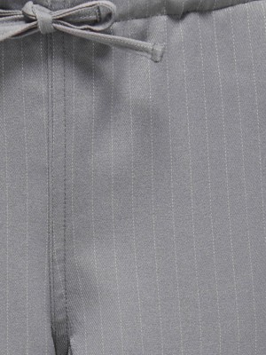 Only KOGMILEY LIFE PINSTR. BOXER STR PAN: Medium Grey Melange/Boxer White | Freewear KOGMILEY LIFE PINSTR. BOXER STR PAN: - www.freewear.nl - Freewear