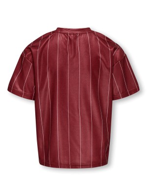 Only KOGJUNO S/S V-NECK SPORTY TEE JRS Cabernet/League | Freewear KOGJUNO S/S V-NECK SPORTY TEE JRS - www.freewear.nl - Freewear