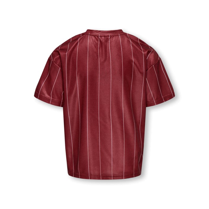 Only KOGJUNO S/S V-NECK SPORTY TEE JRS Cabernet/League | Freewear KOGJUNO S/S V-NECK SPORTY TEE JRS - www.freewear.nl - Freewear