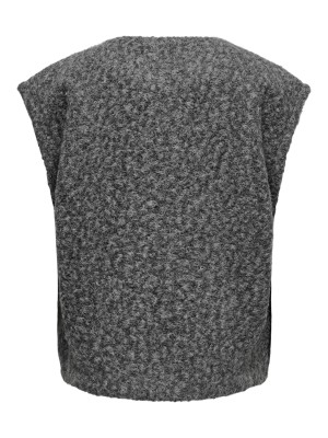 Only ONLMILA LIFE WAISTCOAT CS OTW Dark Grey Melange | Freewear ONLMILA LIFE WAISTCOAT CS OTW - www.freewear.nl - Freewear