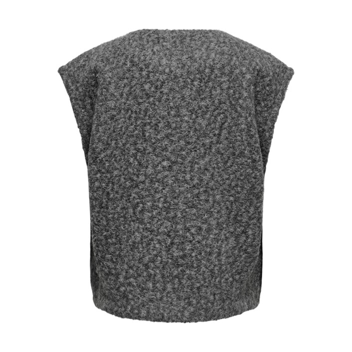 Only ONLMILA LIFE WAISTCOAT CS OTW Dark Grey Melange | Freewear ONLMILA LIFE WAISTCOAT CS OTW - www.freewear.nl - Freewear