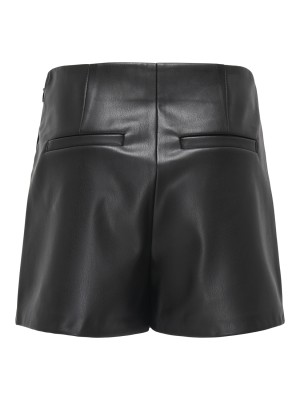 Only KOGMIST-AMILI MW FAUX LEATHER SKORT: Black | Freewear KOGMIST-AMILI MW FAUX LEATHER SKORT: - www.freewear.nl - Freewear
