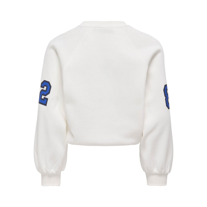 Only KOGCOLETTA L/S V-NECK PRINT SWT Cloud Dancer/Legendary | Freewear KOGCOLETTA L/S V-NECK PRINT SWT - www.freewear.nl - Freewear